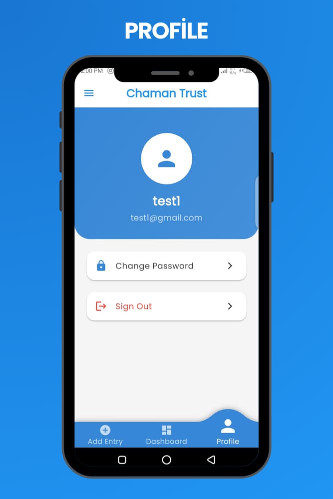 Chaman Trust — Ration DMS screen 5