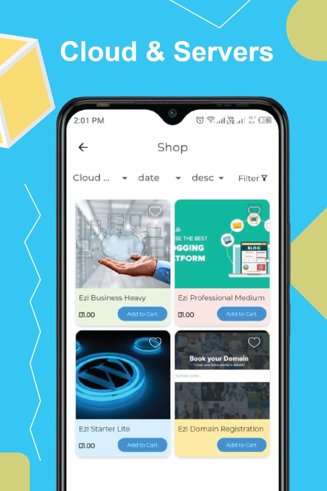 EziShop — Shopping App screen 2