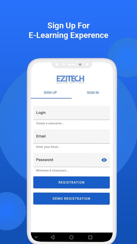 Ezitech Institute — E-learning App screen 2