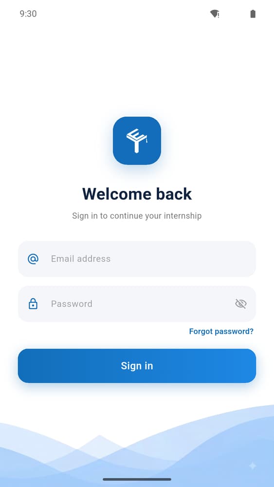 Ezitech iPortal — Internship Portal App screen 2