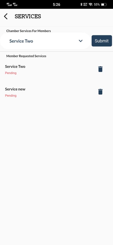 SBC — Member App screen 3
