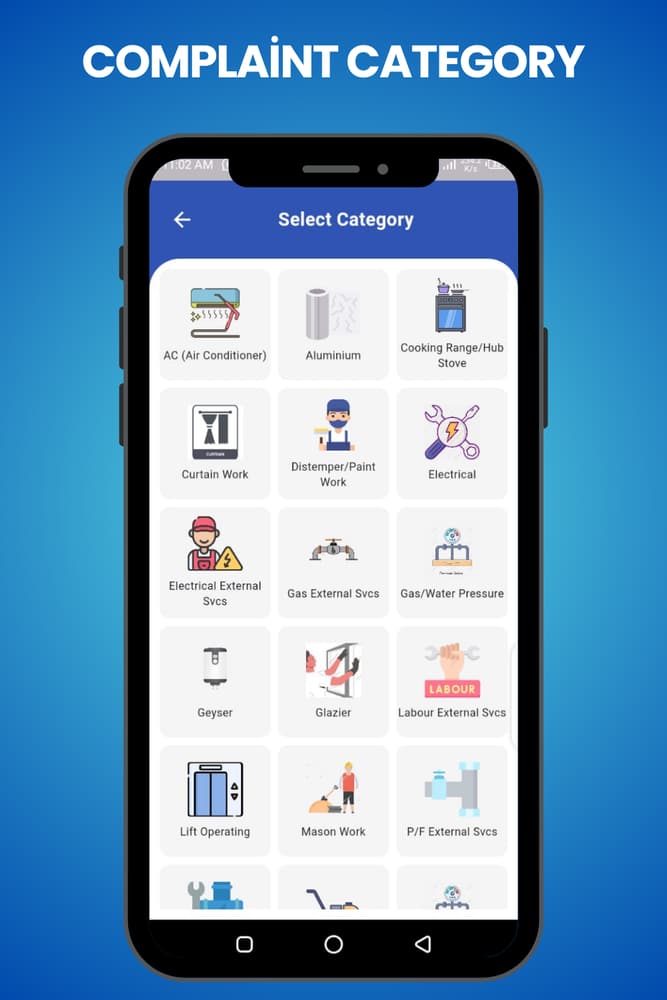 SMART CMS — Complaint App screen 3