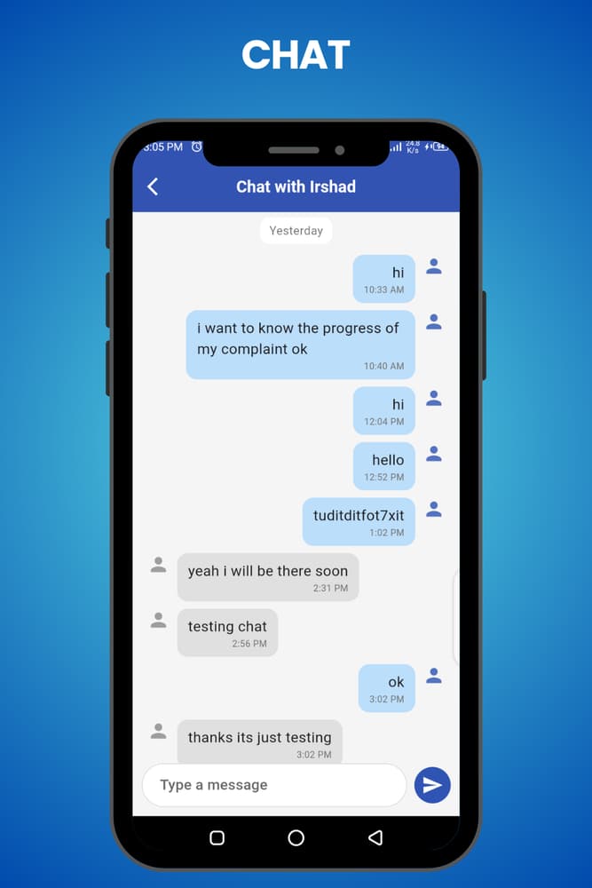 SMART CMS — Complaint App screen 6