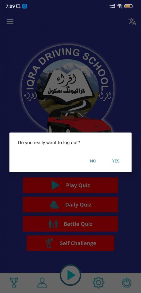 Iqra Driving School — App screen 4